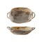 Hello Honey 20-Ounce Stoneware Baker Server with Handles in Reactive Glaze, Multicolor